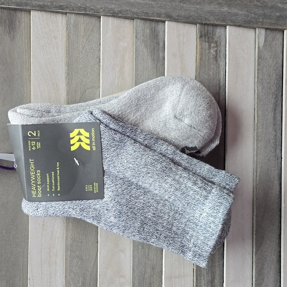 Men's Striped Marl Short Boot Socks | All in Motion | 6-12 - Picture 5 of 6